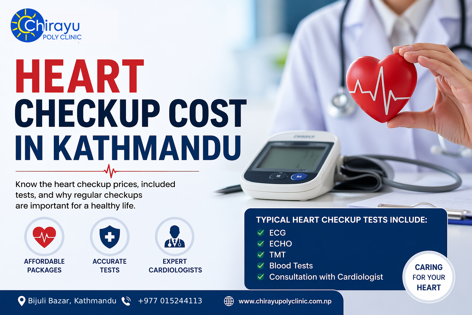 Heart Checkup Cost in Kathmandu